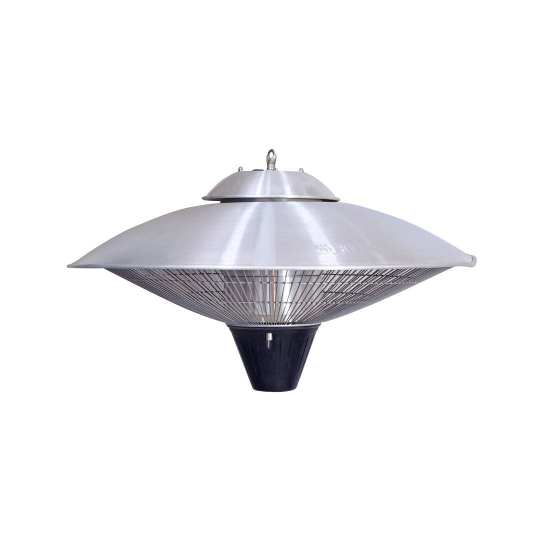 Imported Silver Electric Hanging Heater Front
