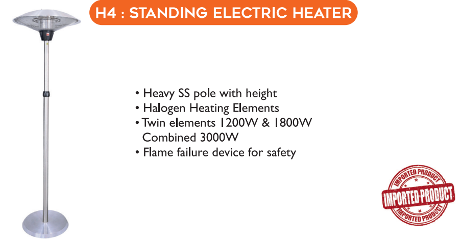 Commercial Standing Electric Heaters for Business in India
