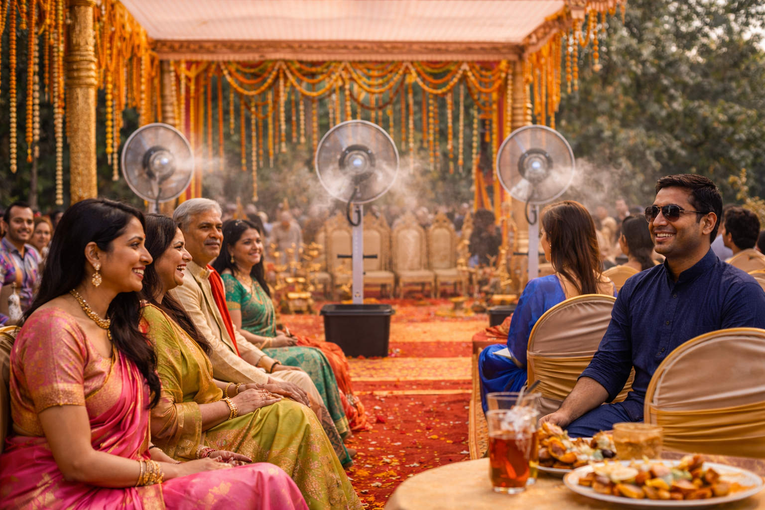 Mist Fan at Wedding