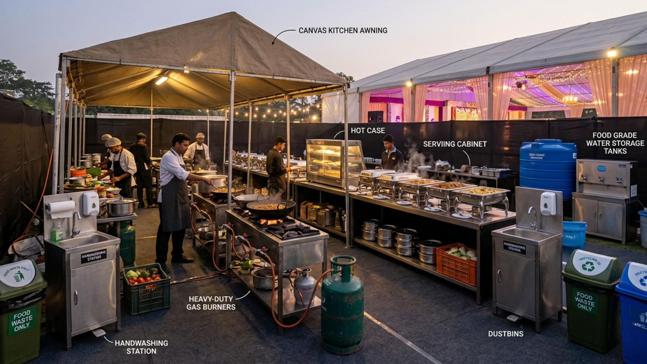 Catering and Food Service Equipment for Tent House