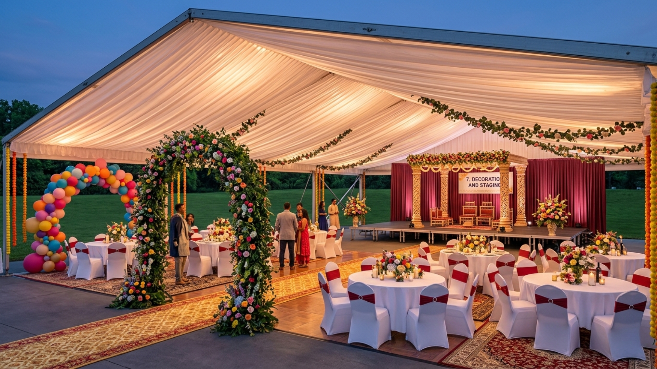 Decoration and Staging for Tent House