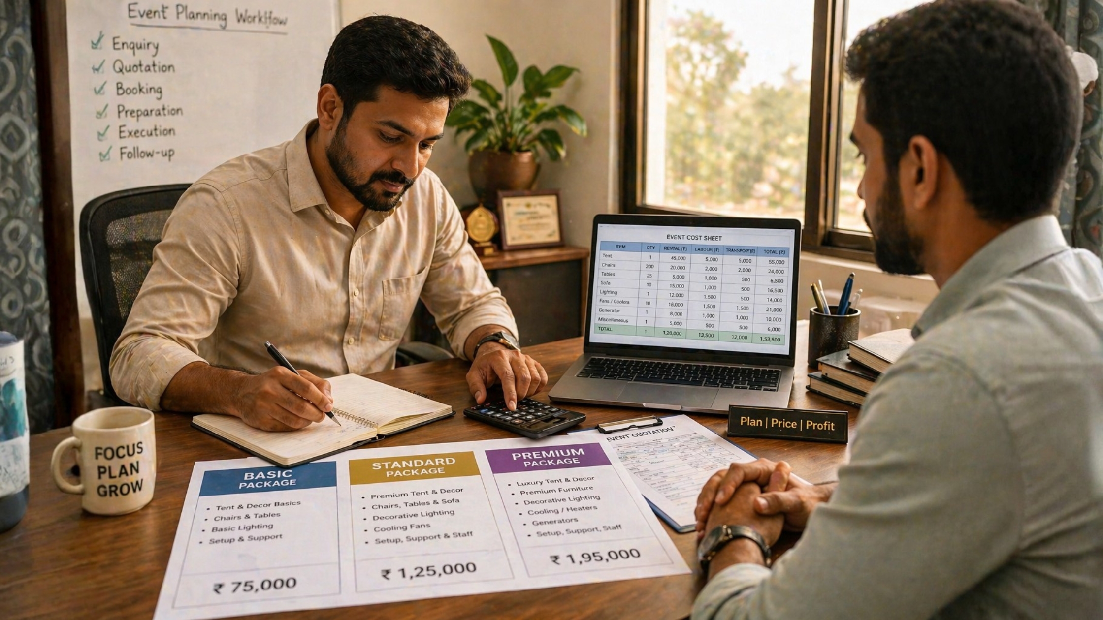 Price for Profitability, Not Just to Win the Booking to grow your tent house business