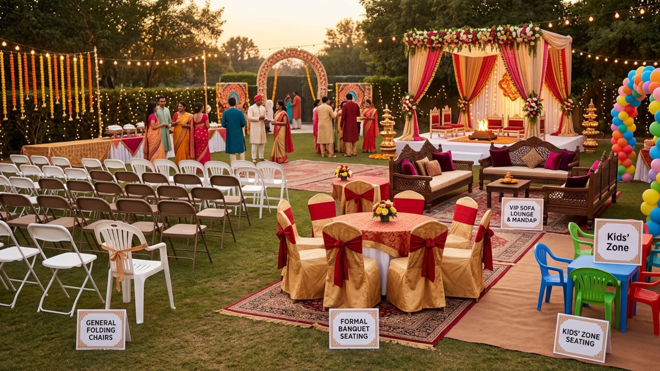 Seating Furniture for Tent House