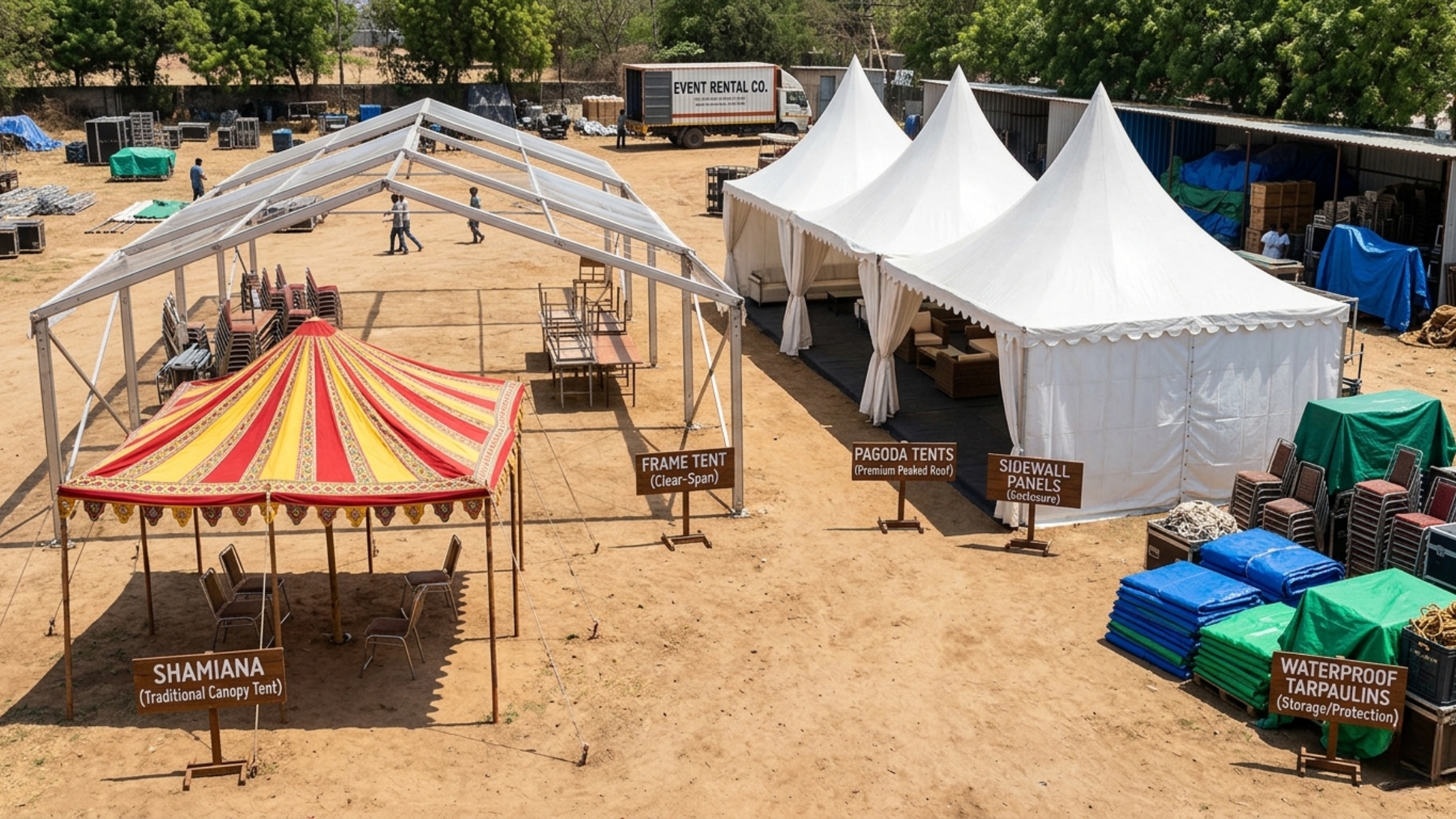 Shelter and Covering Items for Tent House