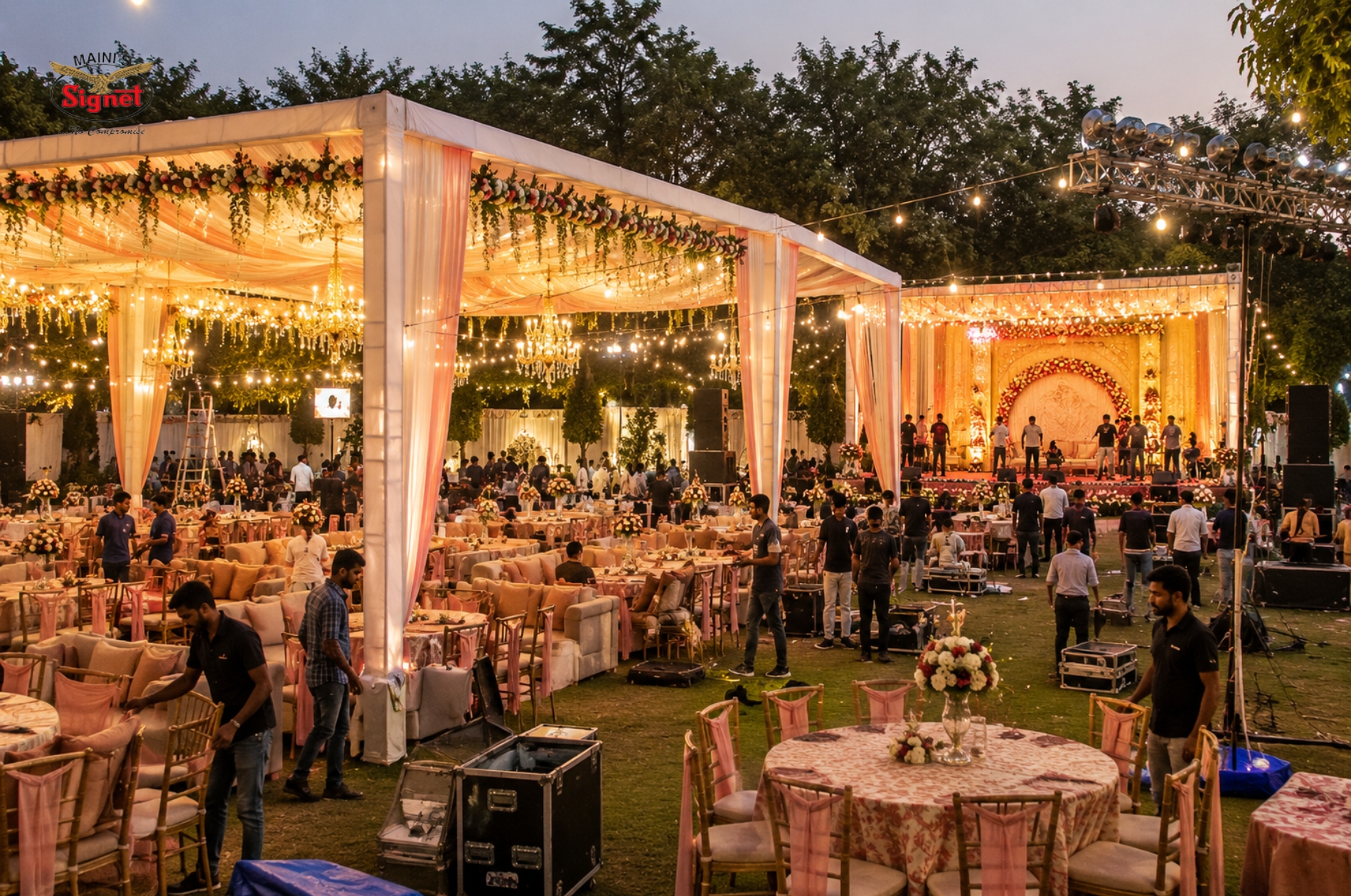 Outdoor Wedding Setup India