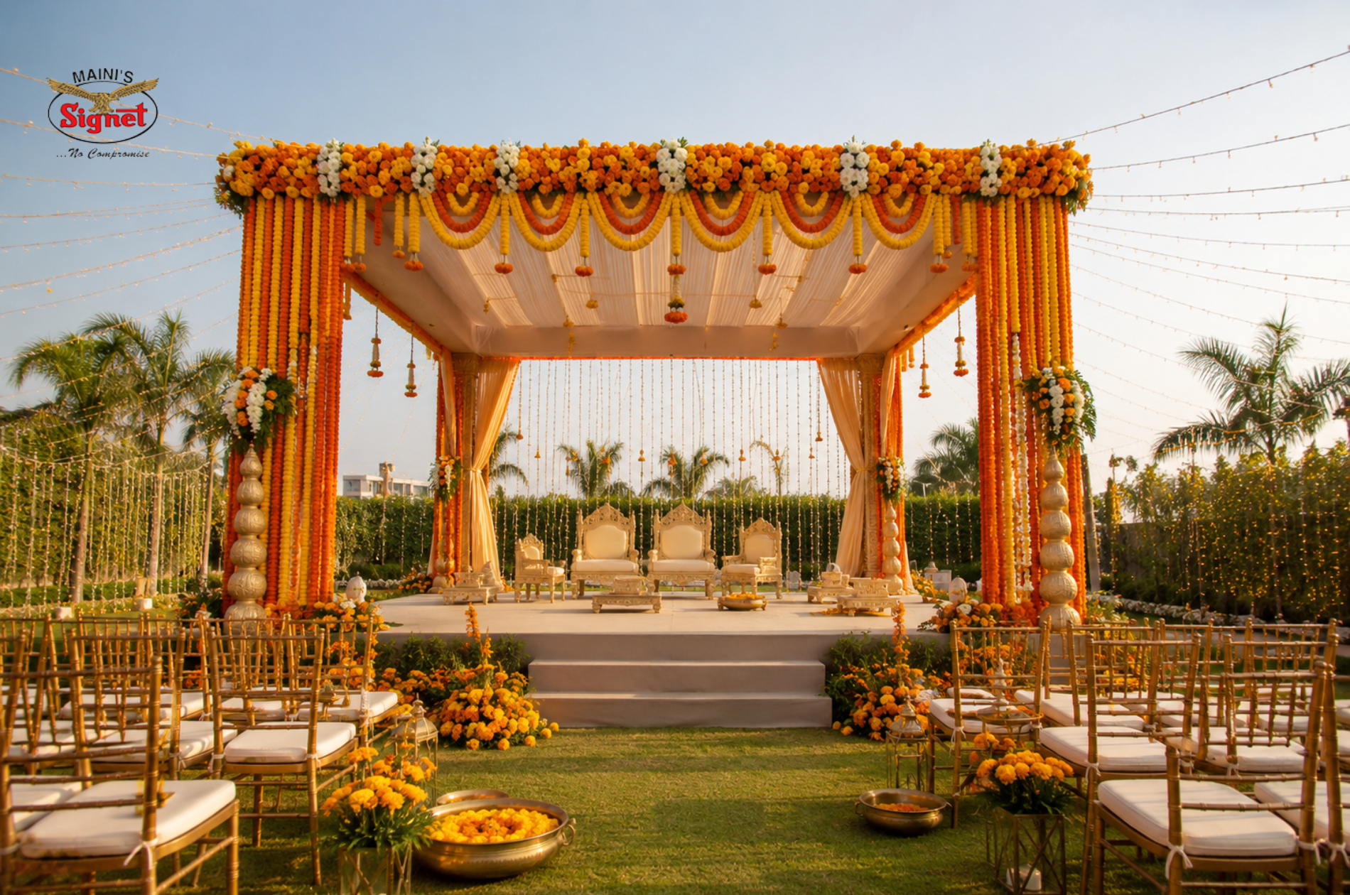 outdoor wedding ceremony setup - Starting a wedding planning business in india