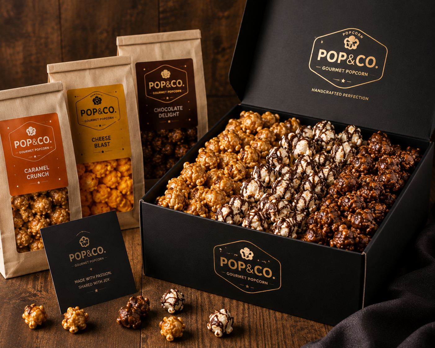 Popcorns Business Branding